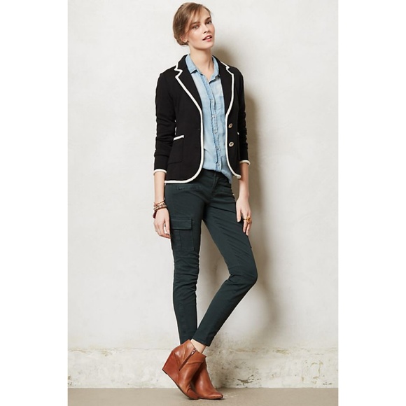 Anthropologie Jackets & Blazers - Anthropologie Moth Piped Joliet Sweater Blazer